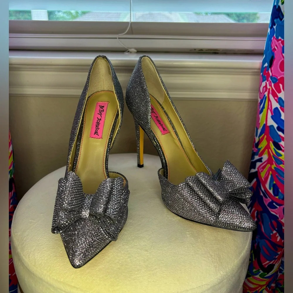 Betsey Johnson Prince d’Orsay Pump in Pewter